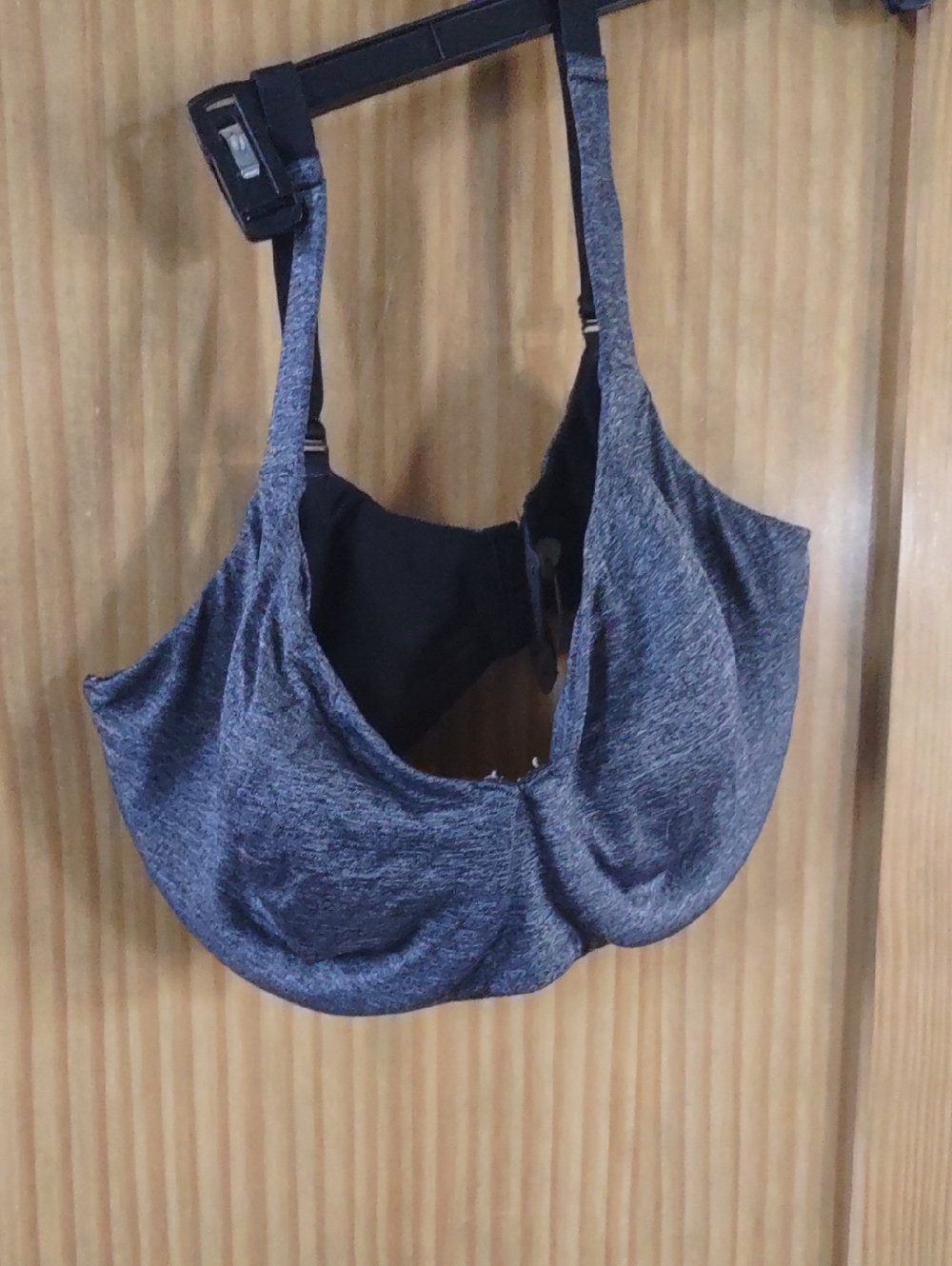 42F Cacique Heather Charcoal Gray Wireless  Bra